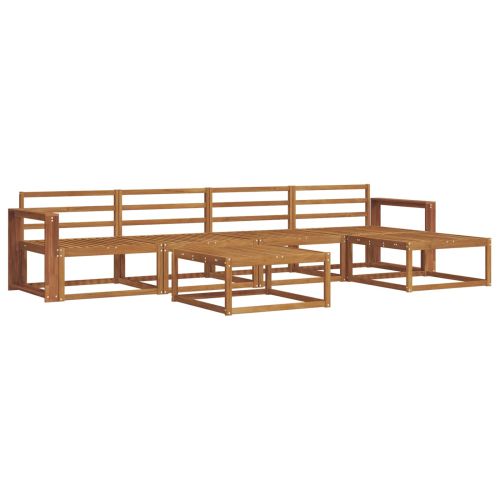 Комплект дивани за открито 6 pcs Естествен