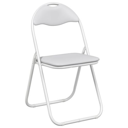 Сгъваем стол 8 pcs Бял 48 x 43,5 x 81 см Изкуствена