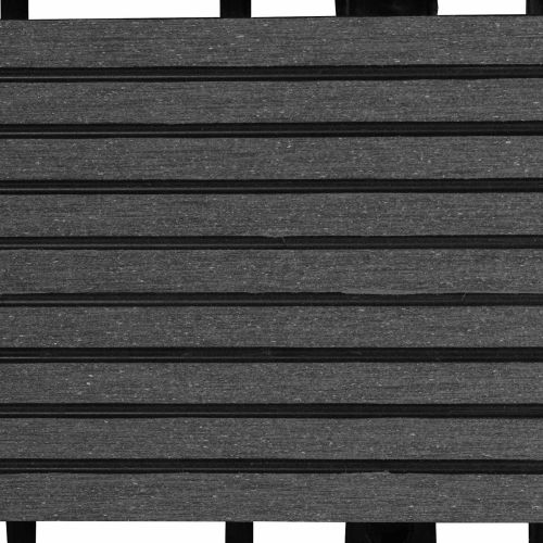 Плочка за decking 11 pcs Сив 30 x 30 cm WPC
