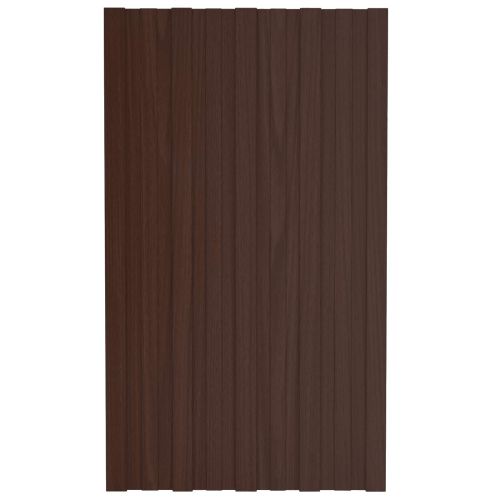 Покривен панел 36 pcs Кафяво 80 x 45 cm Поцинкована стомана