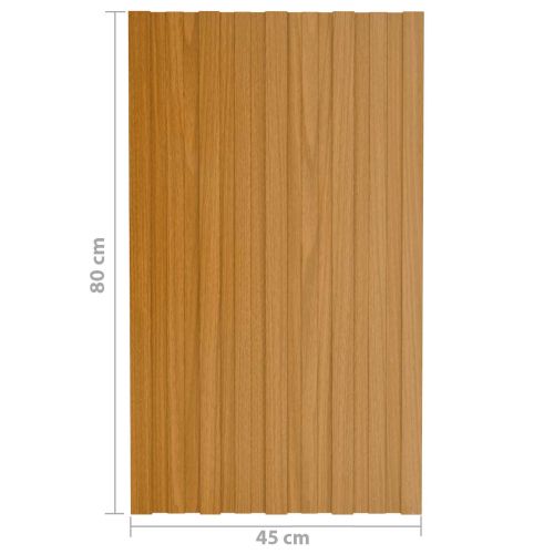 Покривен панел 36 pcs Натурално 80 x 45 cm Поцинкована стомана