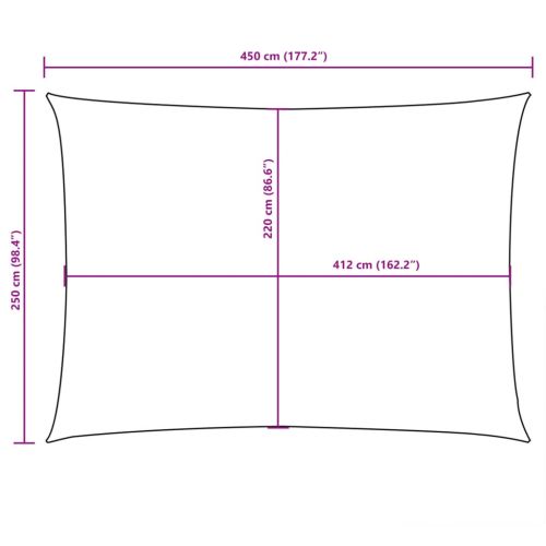 Платно-сенник, Оксфорд текстил, правоъгълно, 2,5x4,5 м, бежово