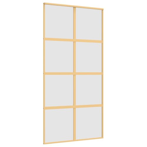 Плъзгаща се врата 102,5x205 см матирано ESG стъкло и алуминий