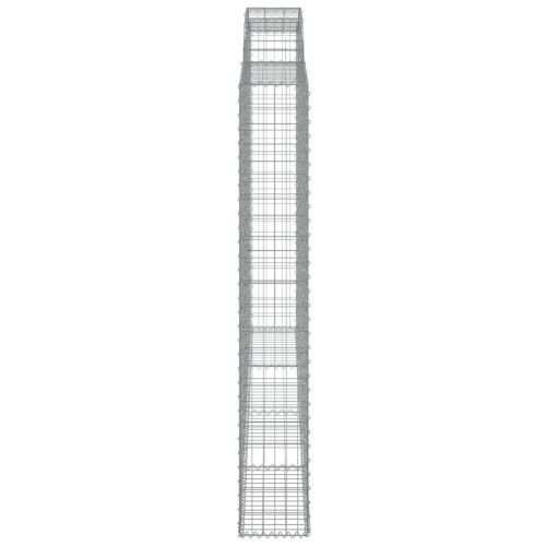 Габионни кошници арка 3 бр 300x30x200/220 см поцинковано желязо
