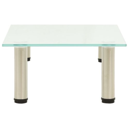 322759 TV Stand Frosted 40x35x17 cm Tempered Glass