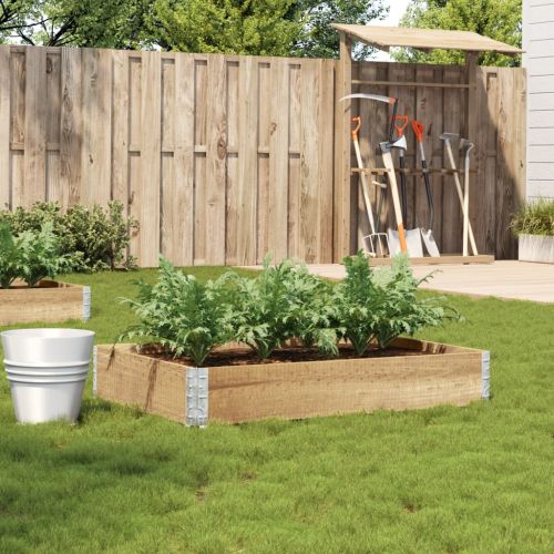 Градинска кашпа 100x50 см борова дървесина масив