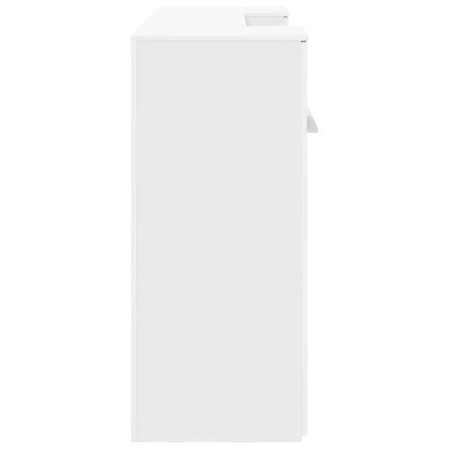 Приемно бюро, бяло, 200x50x103,5 см, инженерно дърво