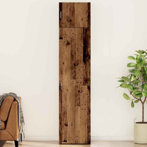 Служебен шкаф 3 pcs Старо дърво