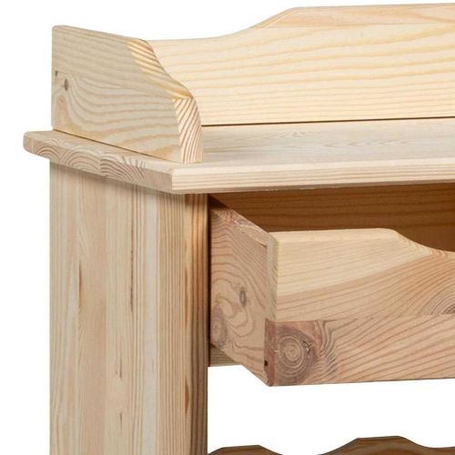 Винен рафт Естествен 58 x 28 x 90 см Масивно дърво от бор