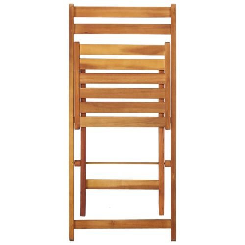 Градинска маса кашпа с 2 бистро стола акациево дърво масив