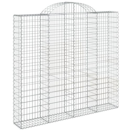 Габионни кошници арка 2 бр 200x30x180/200 см поцинковано желязо