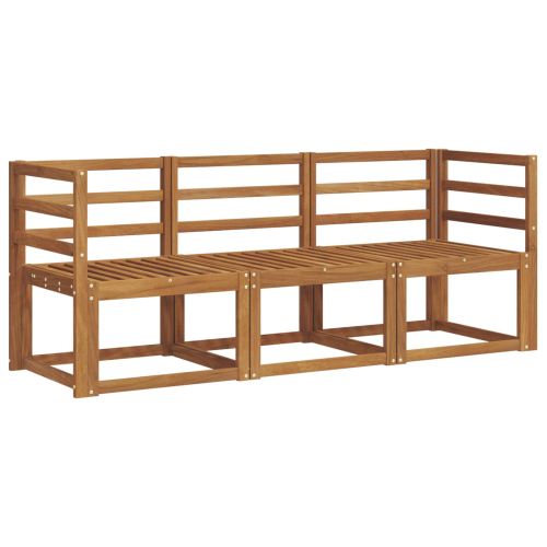 Комплект дивани за открито 3 pcs Естествен