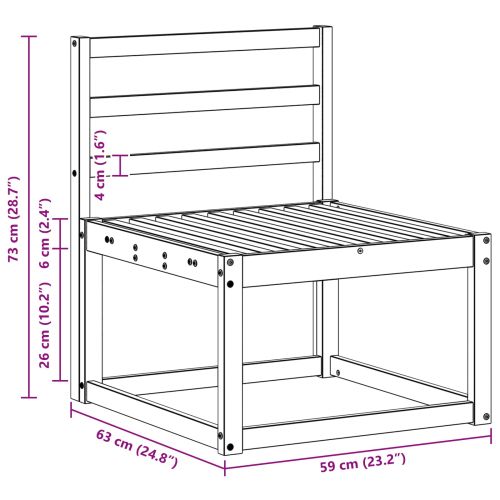 Комплект дивани за открито 3 pcs Естествен