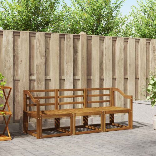 Комплект дивани за открито 3 pcs Естествен