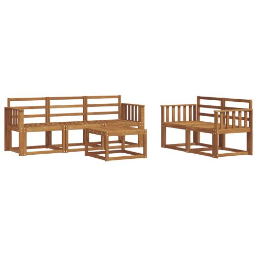 Комплект дивани за открито 6 pcs Естествен