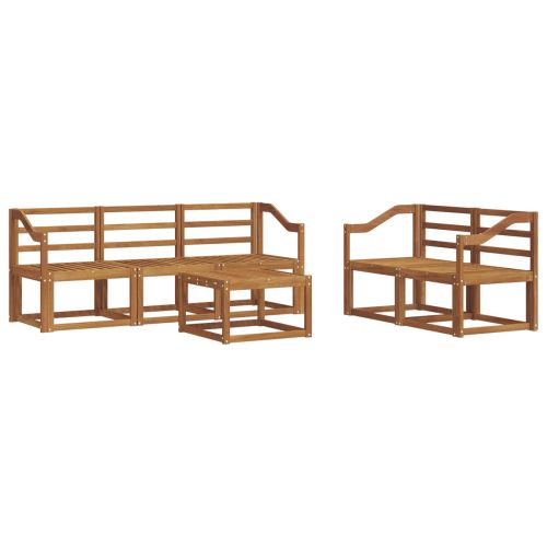 Комплект дивани за открито 6 pcs Естествен