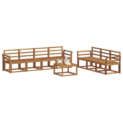 Комплект дивани за открито 8 pcs Естествен