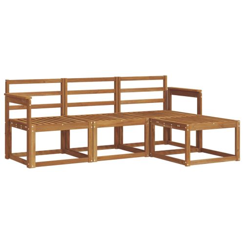 Комплект дивани за открито 4 pcs Естествен