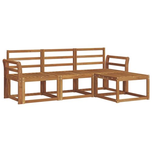 Комплект дивани за открито 4 pcs Естествен