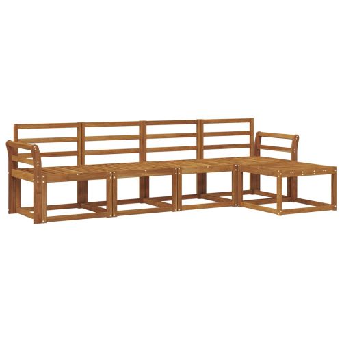 Комплект дивани за открито 5 pcs Естествен