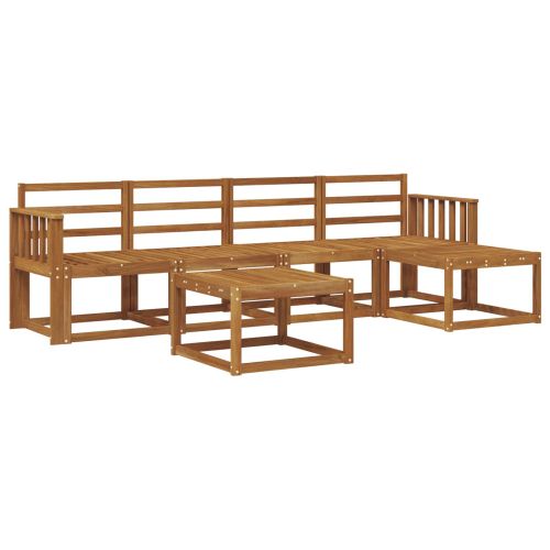 Комплект дивани за открито 6 pcs Естествен