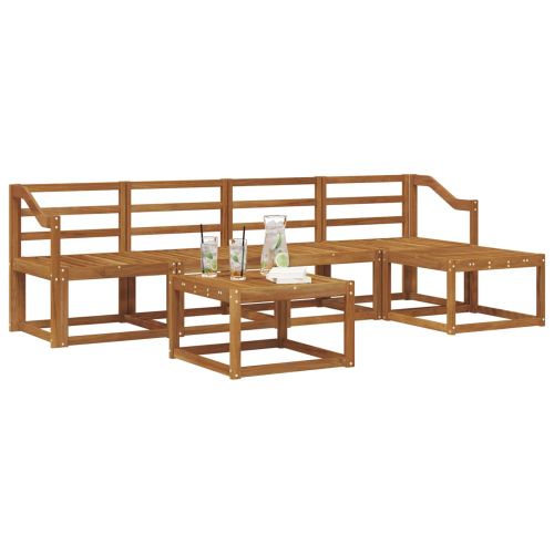 Комплект дивани за открито 6 pcs Естествен