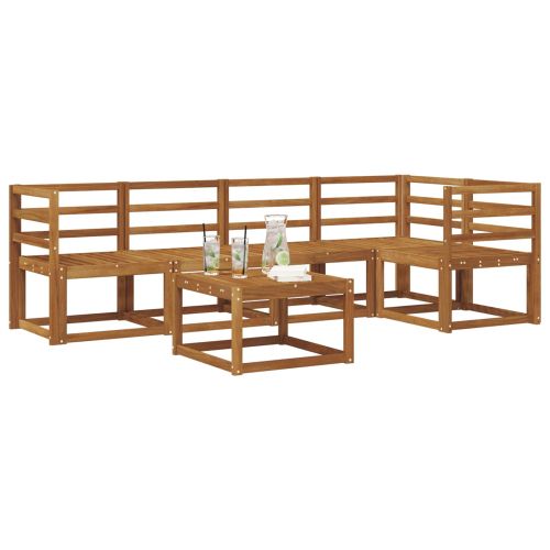 Комплект дивани за открито 6 pcs Естествен