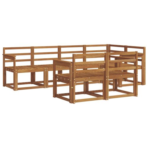 Комплект дивани за открито 7 pcs Естествен