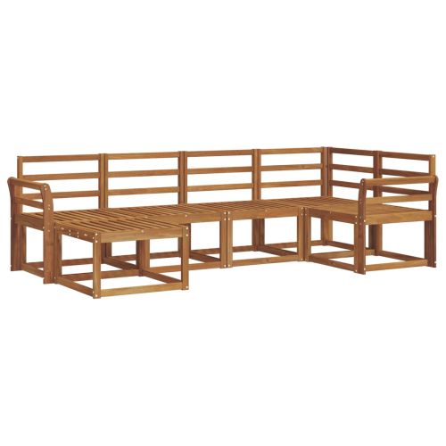 Комплект дивани за открито 6 pcs Естествен