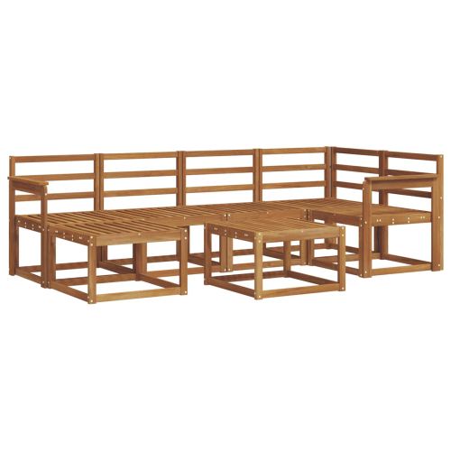 Комплект дивани за открито 7 pcs Естествен