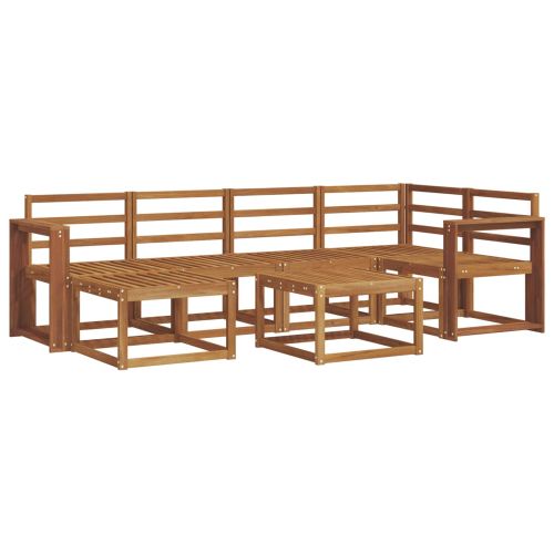 Комплект дивани за открито 7 pcs Естествен