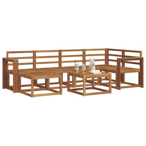 Комплект дивани за открито 7 pcs Естествен