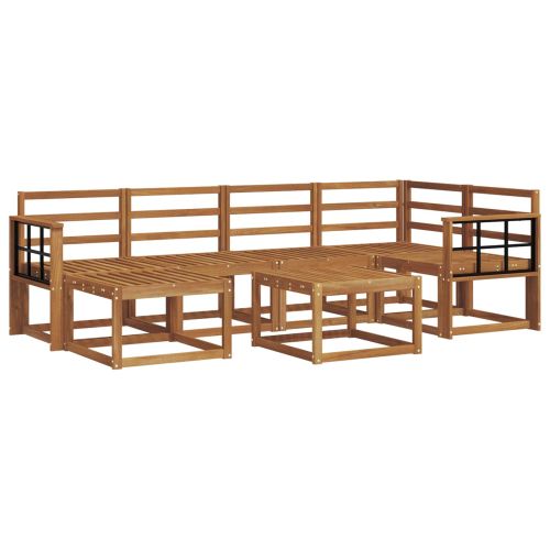 Комплект дивани за открито 7 pcs Естествен