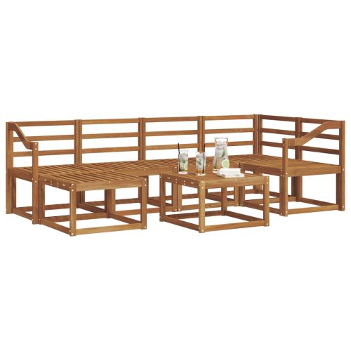 Комплект дивани за открито 7 pcs Естествен