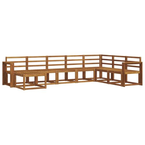 Комплект дивани за открито 8 pcs Естествен