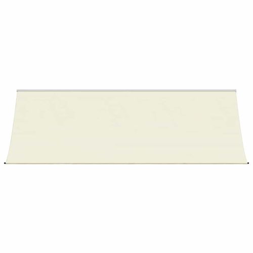 Прибираща се тента, кремава, 400x150 см, плат и стомана