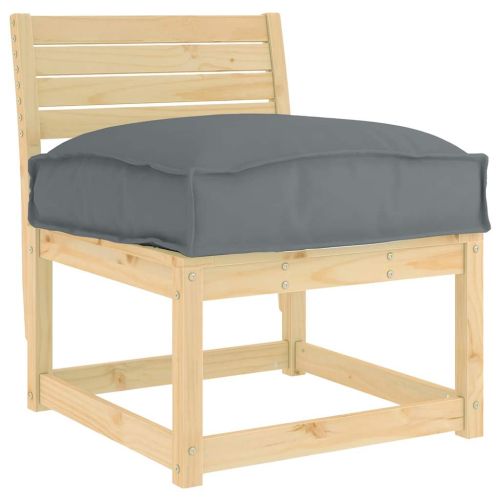 Възглавница Антрацит 60 x 40 x 8 см Оксфордска тъкан