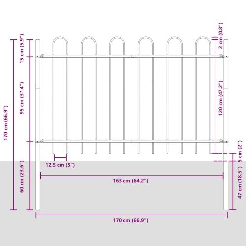 Градска ограда BOXTEL Сив