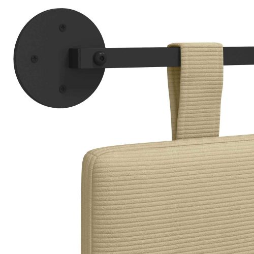 Висяща табла Светлозелено сиво 190 x 55 x 5 см Кордюрова тъкан