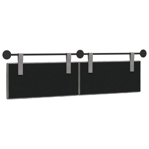 Табла за легло висяща Светлосиво Кадифе