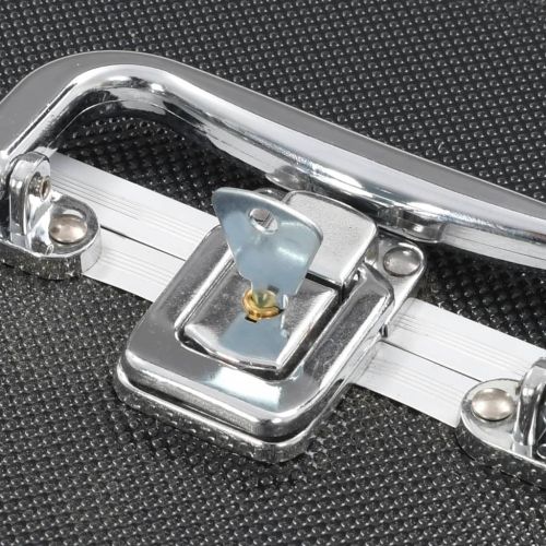 Куфар за гримове, 22x30x21 см, черен, алуминий