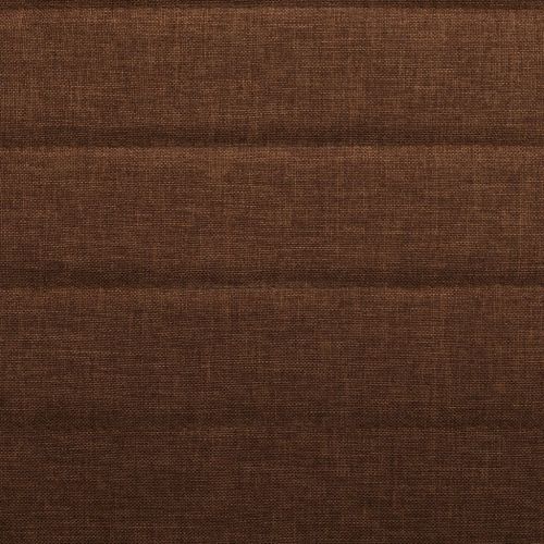 Трапезни столове, 6 бр, кафяви, текстил