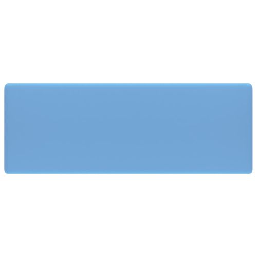 Мивка с преливник лукс квадрат светлосин мат 41x41 см керамика