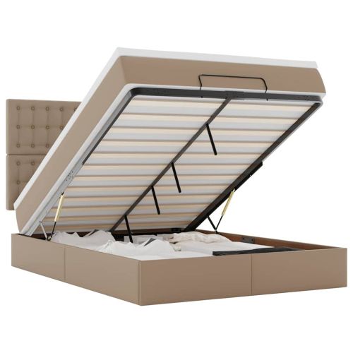 Османско легло с матрак Cappucino 140x190cm изкуствена кожа