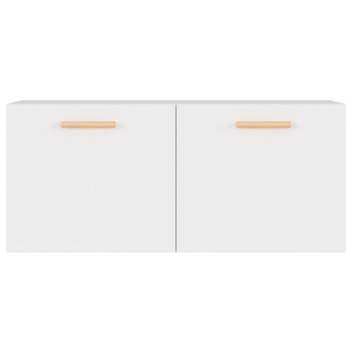 Стенен шкаф, бял, 80x35x36,5 см, инженерно дърво