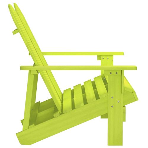 2-местен градински стол "Адирондак", чам масив, зелен