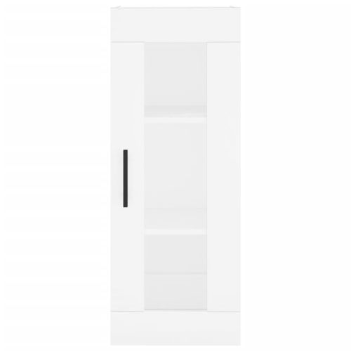 Висок шкаф, бял, 34,5x34x180 см, инженерно дърво