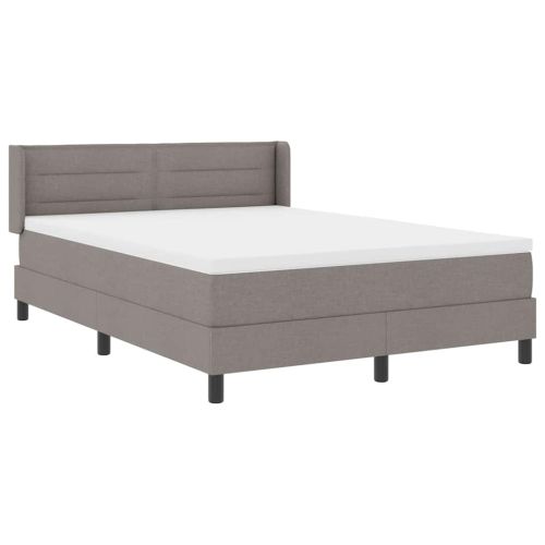 Легло с пружинирана основа с таблото Таупе 200 x 140 cm текстил