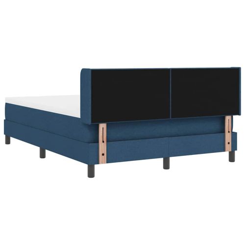 Легло с пружинирана основа с таблото Синьо 200 x 140 cm текстил
