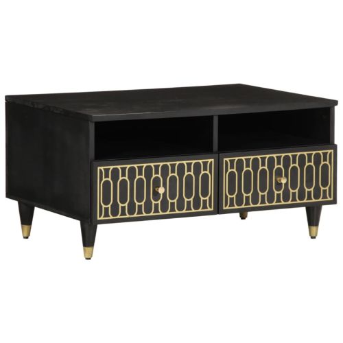 Маса за кафе, 80x54x40 см, мангово дърво масив